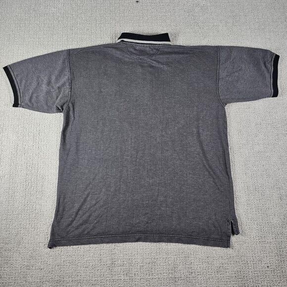 Chicago Bulls Midwest Embroidery short-sleeved polo shirt Gray/Black Men's L - Picture 2 of 8